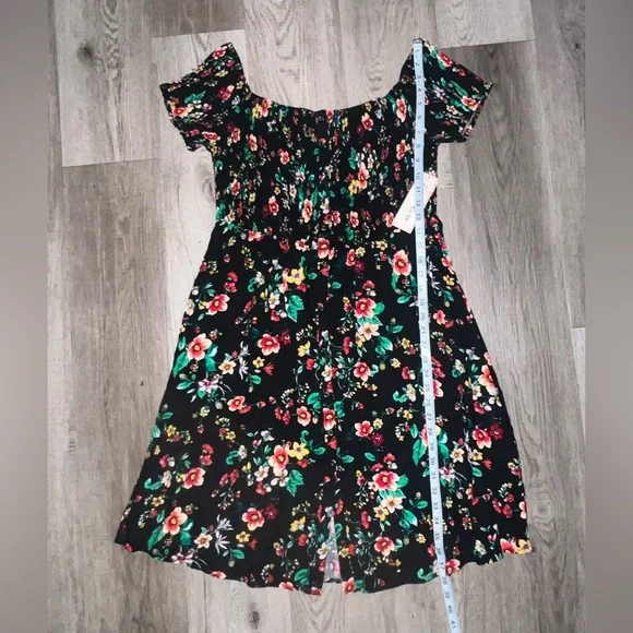 NWT Indigo Rose Floral Black Dress 2X - Picture 6 of 9